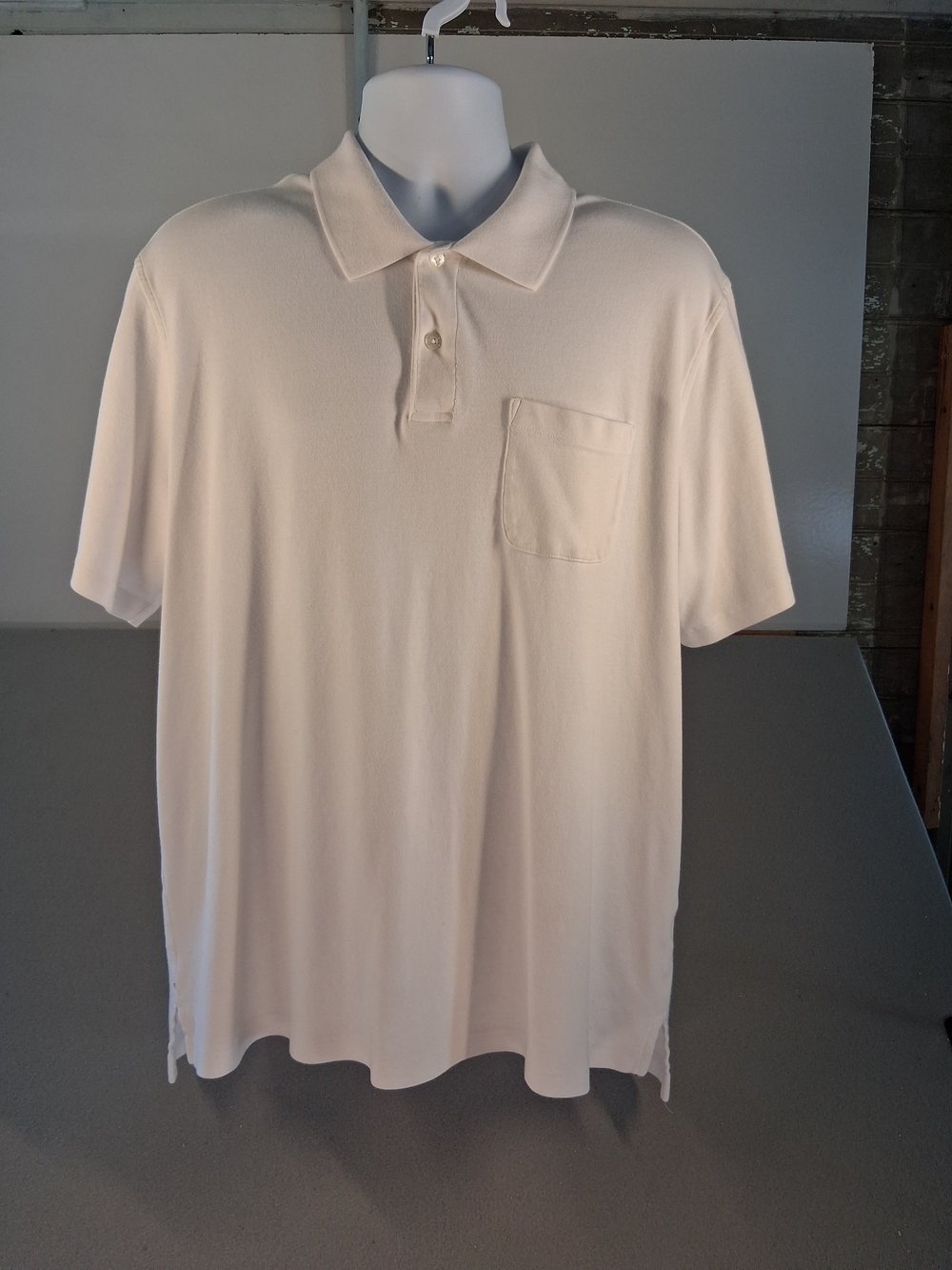Izod Classic Men’s Short-Sleeve Polo Shirt - Cream